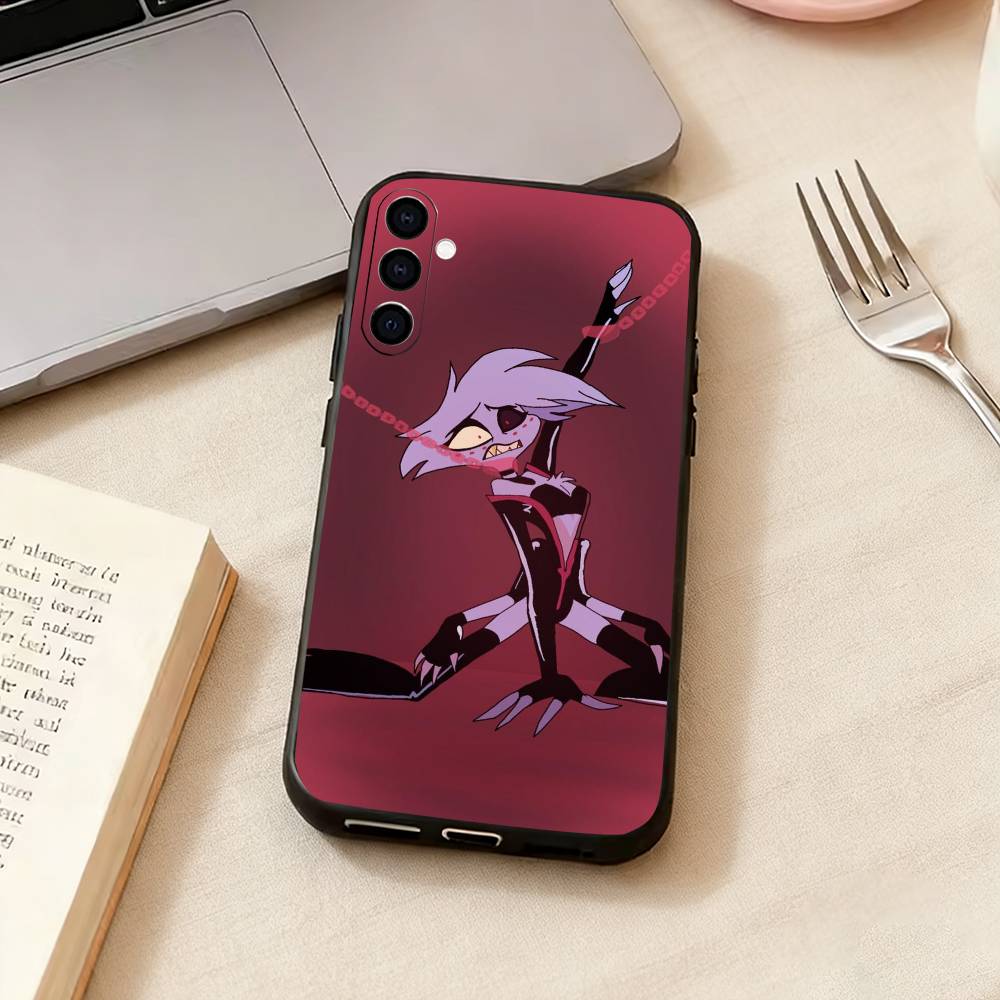 Hazbin Hotel Angel D-Dust Handyhülle Schwarzes Silikon Weich Für Samsung Galaxy A73,A72,A71,A70,A53,A52,A51