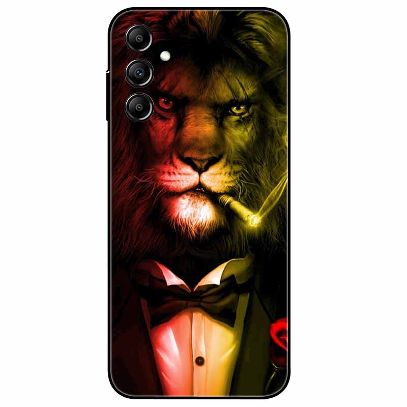 Silicone Phone Case For Samsung Galaxy A54 5G A34 A14 A24 Cover TPU Protective Soft Cat Para Funda for SAMSUNG A54 A 54 Fashion