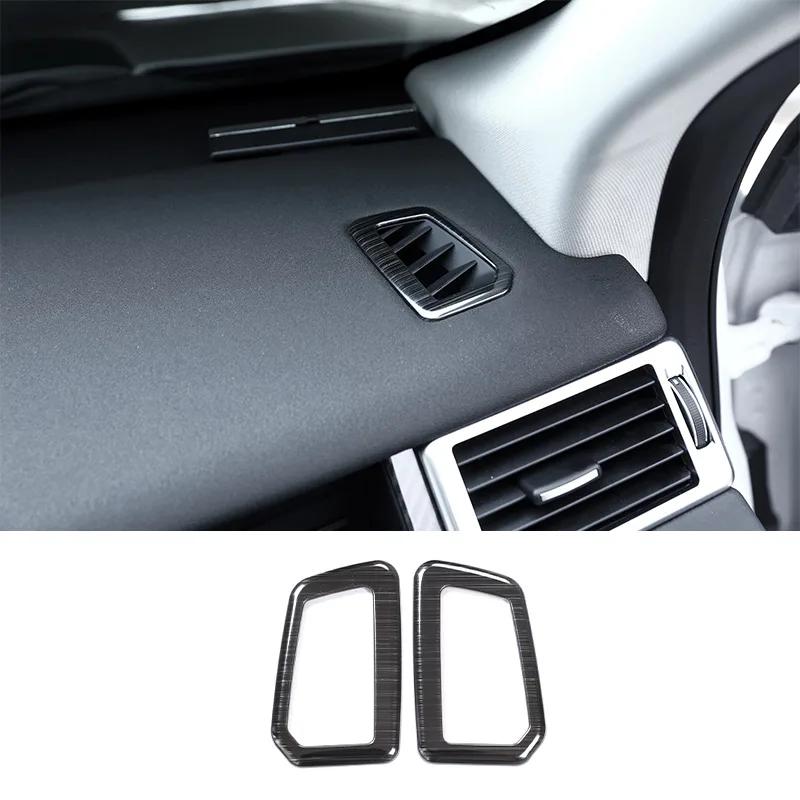Stainless Steel Black Brushed Central Control Interior Decorative Sticker For Land Rover Discovery Sport 2015-19 Car Accessories