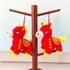 Chinese Style Horse Mascot Stuffed Animal Soft Chinese Horse Plush Doll  Chinese New Year Gift
