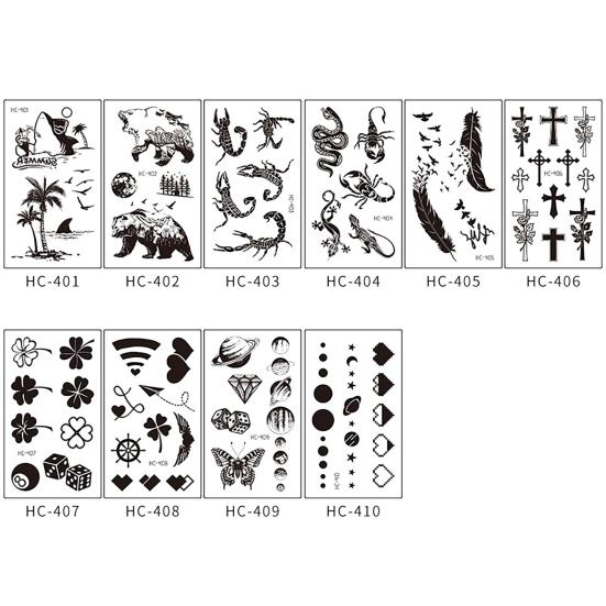 Tatuaje temporare Impermeabile Rezistente la transpirație Hârtie Autocolant tatuaj impermeabil pentru exterior