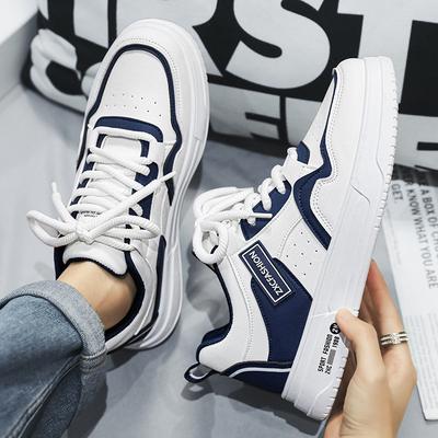 2024 New Men's Autumn Casual Shoes Low-top Hong Kong Fashion Shoes Lace-up Men's Board Shoes Campus Student Board Shoes