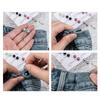 Waist Tightener Pants Waist Buttons Alloy Tighten Waist for Skirt Pants Jeans Adjustable Waist Clip Clothing Accessories