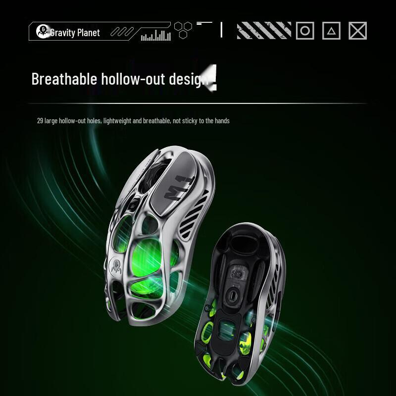 GravaStar M1 Pro Tri-Mode RGB Gaming Mouse