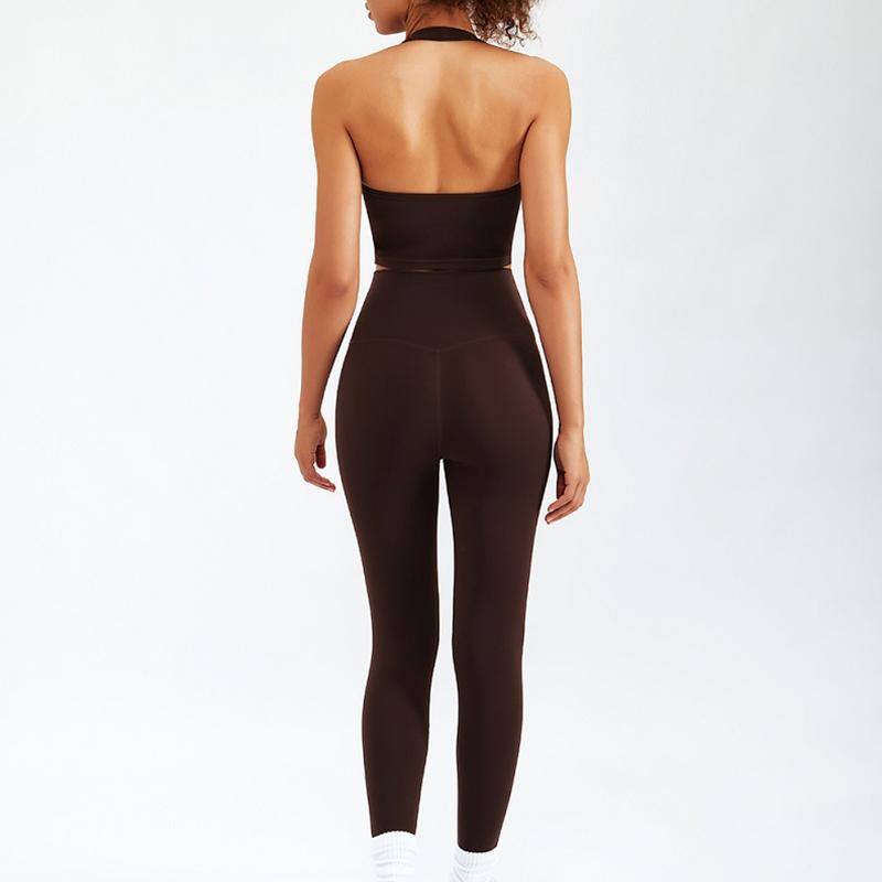 Zipper Long Sleeve Yoga Set 2PCS High Waist Fitness Sport Gym Suit Sportwear Women Set Workout ClothesTracksuit Academic