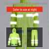 Reflective Split Raincoat Suit for Traffic and Sanitation Workers