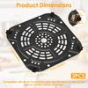 2 Pcs Airfryer Basket Replacement Grill Pan Air Fryer Grill Pans Air Fryer Accessories Trays Food Cooking Divider for Kitchen