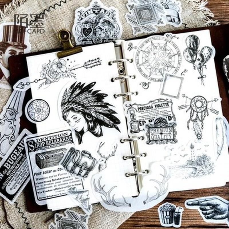 Cute Bullet Journal Stickers Cartoon Bonsai Cactus Stickers Kawaii Stationery Diary Stickers Gold La