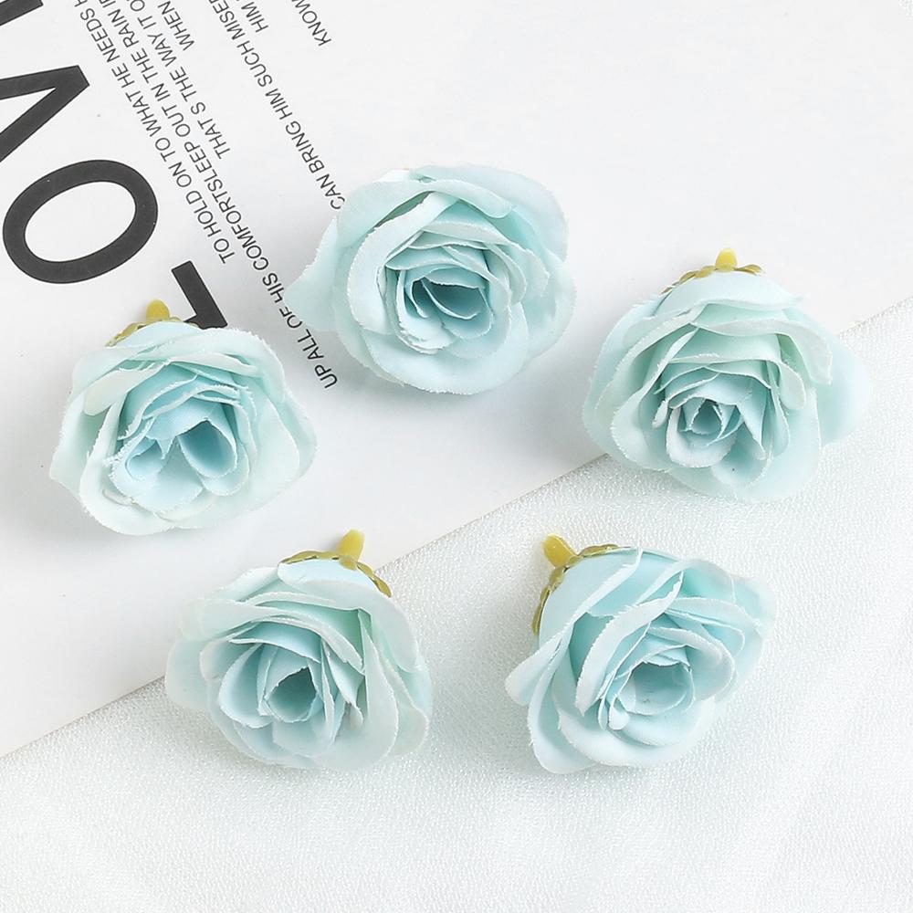 10 Stück Rose Künstliche Blumen 7CM Seide Gefälschte Blütenköpfe Für Heimdeko Hochzeit Hochzeitsdekoration DIY Handwerk Girlandenzubehör