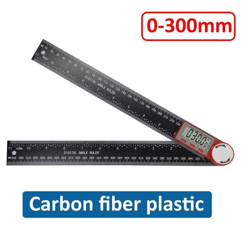2-in-1 Digital Angle Ruler Inclinometer Protractor Goniometer 360° Plastic/Stainless Steel Gauge Angle finder Measurement Tool