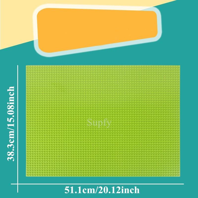 Non-Toxic 48*64 Dots Building Blocks Base Plate Diy Assembled Baseplate Building Blocks Wall Compatible With Brand Gift Toys For Children