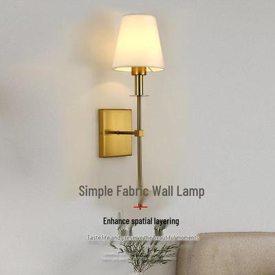 Retro průmyslový styl látková nástěnná lampa - Ložnice noční chodba umělecké světlo