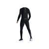 Li-Ning Solid Color High Elasticity Shaping Round Neck Long Sleeve Tight Sweat-Wicking High Waist Leggings Fitness Set Men Activewear AUDU097-AULU097