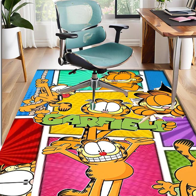 Garfield Pattern Rug, Indoor/Outdoor Mat, for Picnic, Gameroom, Bedroom, Office, Living Room, Home Decor Carpet, Birthday Gift