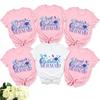 2024 Fashion Y2k Graphic Tops Mermaid Birthday Girls Party Streetwear Unisex Kids Tees Harajuku Clothing Family Matching T-Shirt