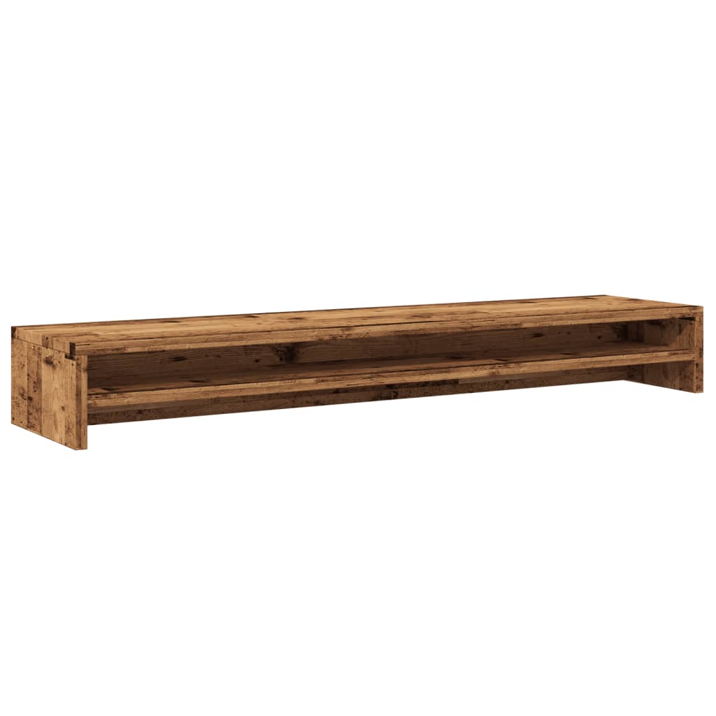 Monitor Stand with Vintage Wood Look 100 X 24 X 13 Cm Engineered Wood
