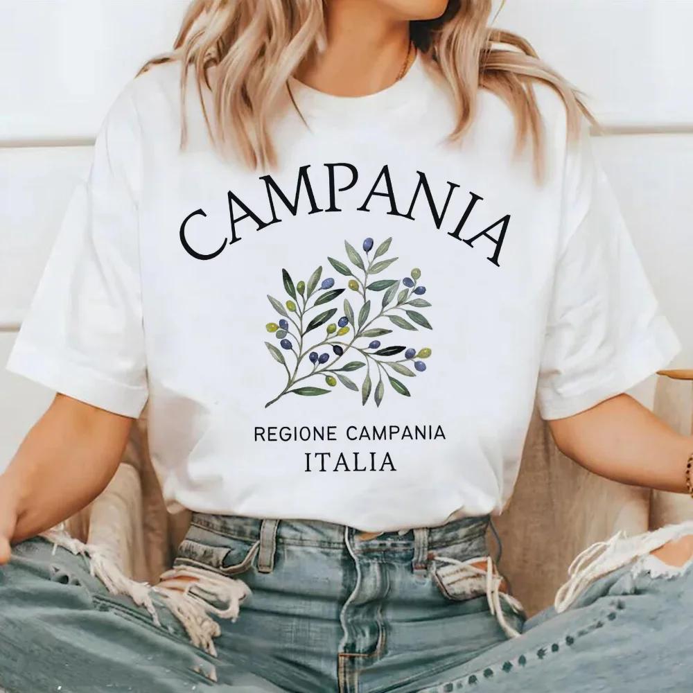 Short Sleeved Fashion Trend Top Street Versatile T-Shirt Pattern Round Neck Polyester Fabric T-Shirt Women's Printed Travel T-Sh