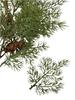Simulated Green Pine Needle Rattan Vine, 2m Encrypted Plastic Christmas Decoration for Festive Atmosphere.