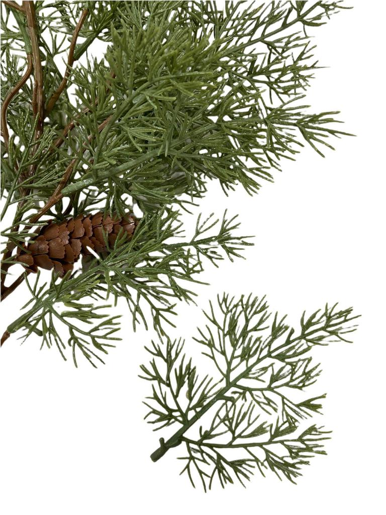 Simulated Green Pine Needle Rattan Vine, 2m Encrypted Plastic Christmas Decoration for Festive Atmosphere.