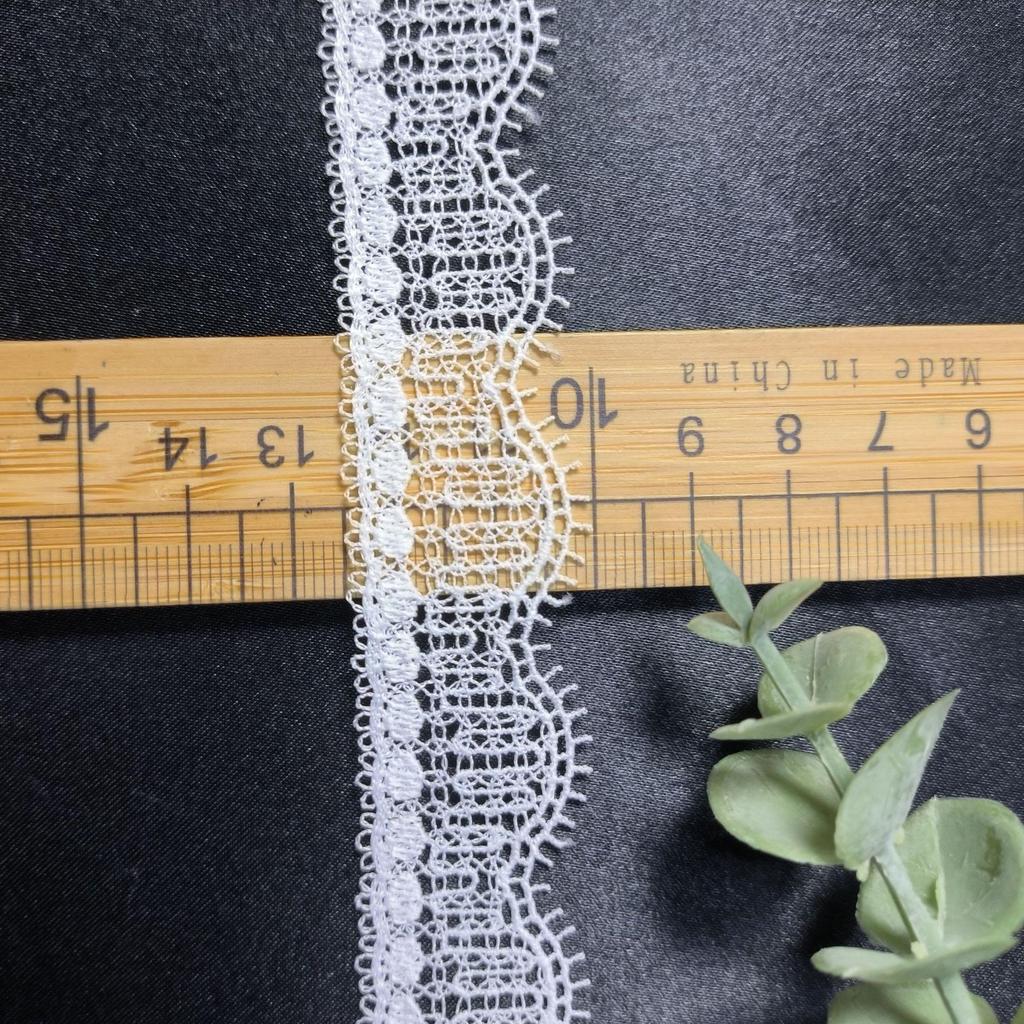 Hot Spot Transparent Mjölksilke Spets Bröllopskardin