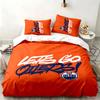 Edmonton Oilers 3pc Set Perfect for Bedroom Use Comfortable Bedding Set Includes a Duvet Cover and Two Pillowcases Ideal Birthday or Christmas Gift