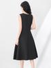 Elegant Three-Dimensional Beaded Floral Waist-Hugging Sleeveless Summer Dress for Women