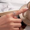 Silver universal ring THREE STARS silver 925