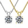 1-5ct D Color Moissanite Dia Woman Pendant Sier Necklace for Women Chains Party Bridal Fine Jewelry 925sterling Silver Necklace