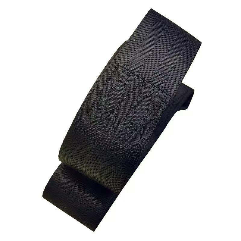 6M Black Polyester Heavy Duty Winch Strap for Boats Car Vehicles Emergency Towing Rope with Safety Snap Hook Replacement Parts