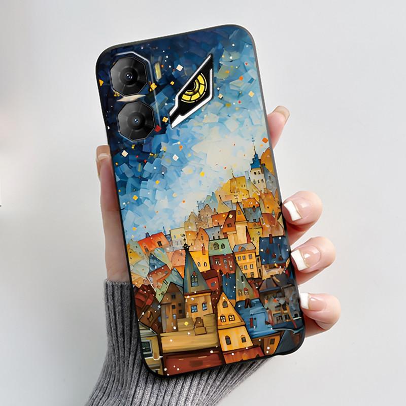Custodia per Telefono Per ZTE Nubia Neo 3 5G Z2464N Custodia Estetica Moda Gatto Carino Cartone Animato Nero Morbido TPU Silicone Copertura Protettiva Completa