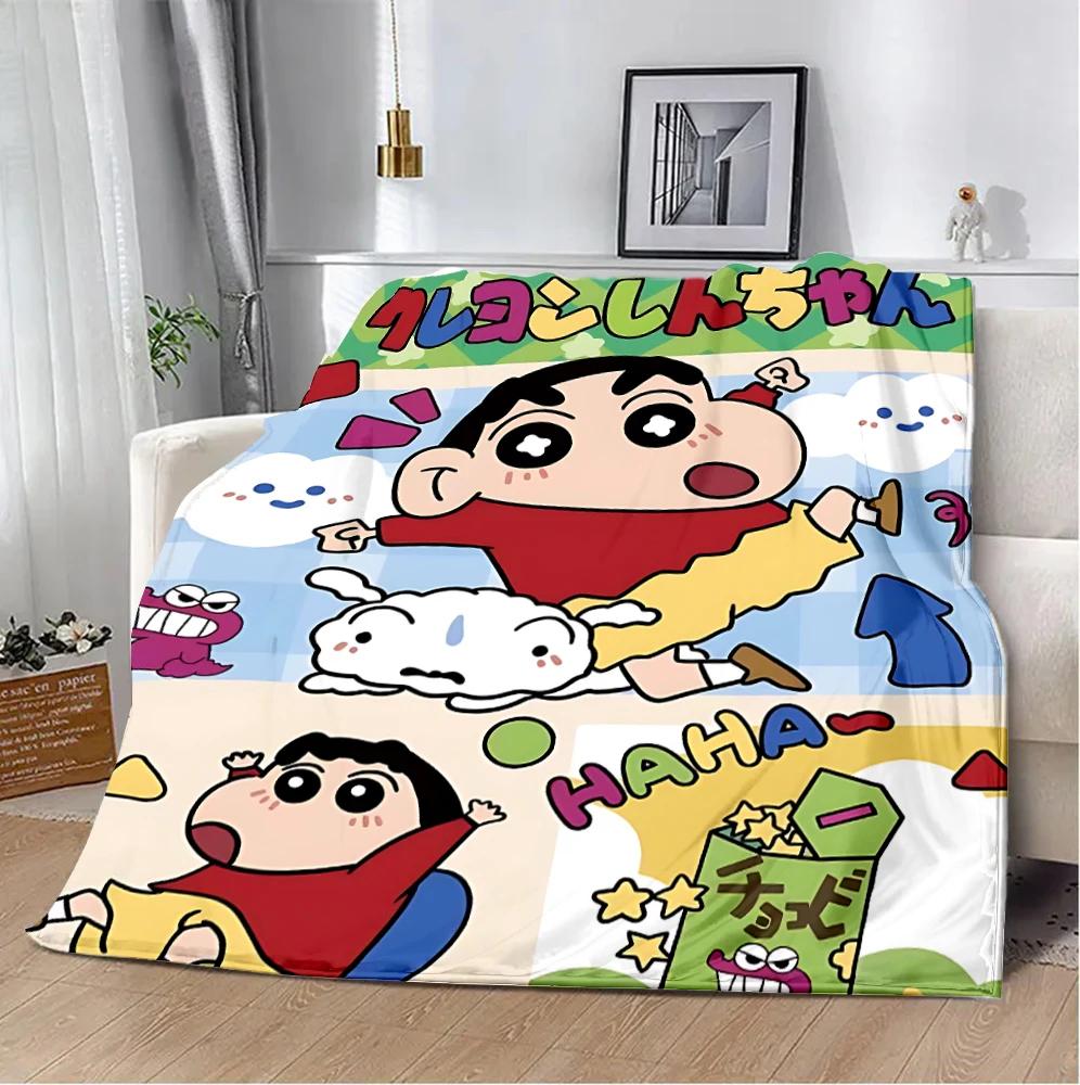 Crayon-ShinS chanS Printed Blanket Picnic Blankets Warm Blanket Soft and Comfortable Blanket Home Travel Birthday Gift