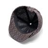 Striped Octagonal Cap Men's British Vintage Painter's Cap Newsboy Cap Women's Cap