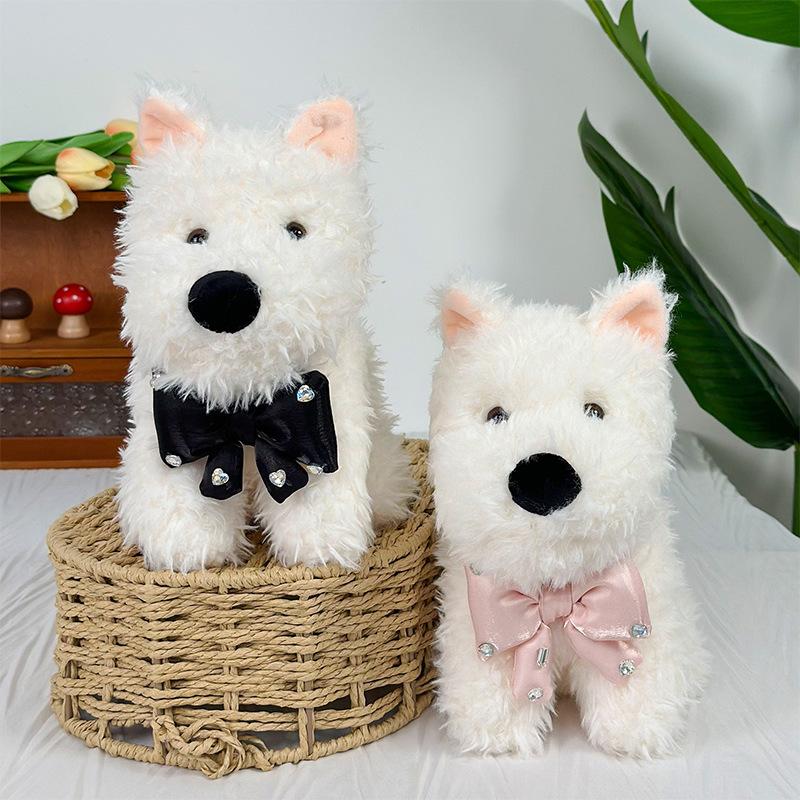 West Highland Simulated Puppy Plush Doll Scribbled Sales Doll Doll 35cm Large Claw Machine Doll