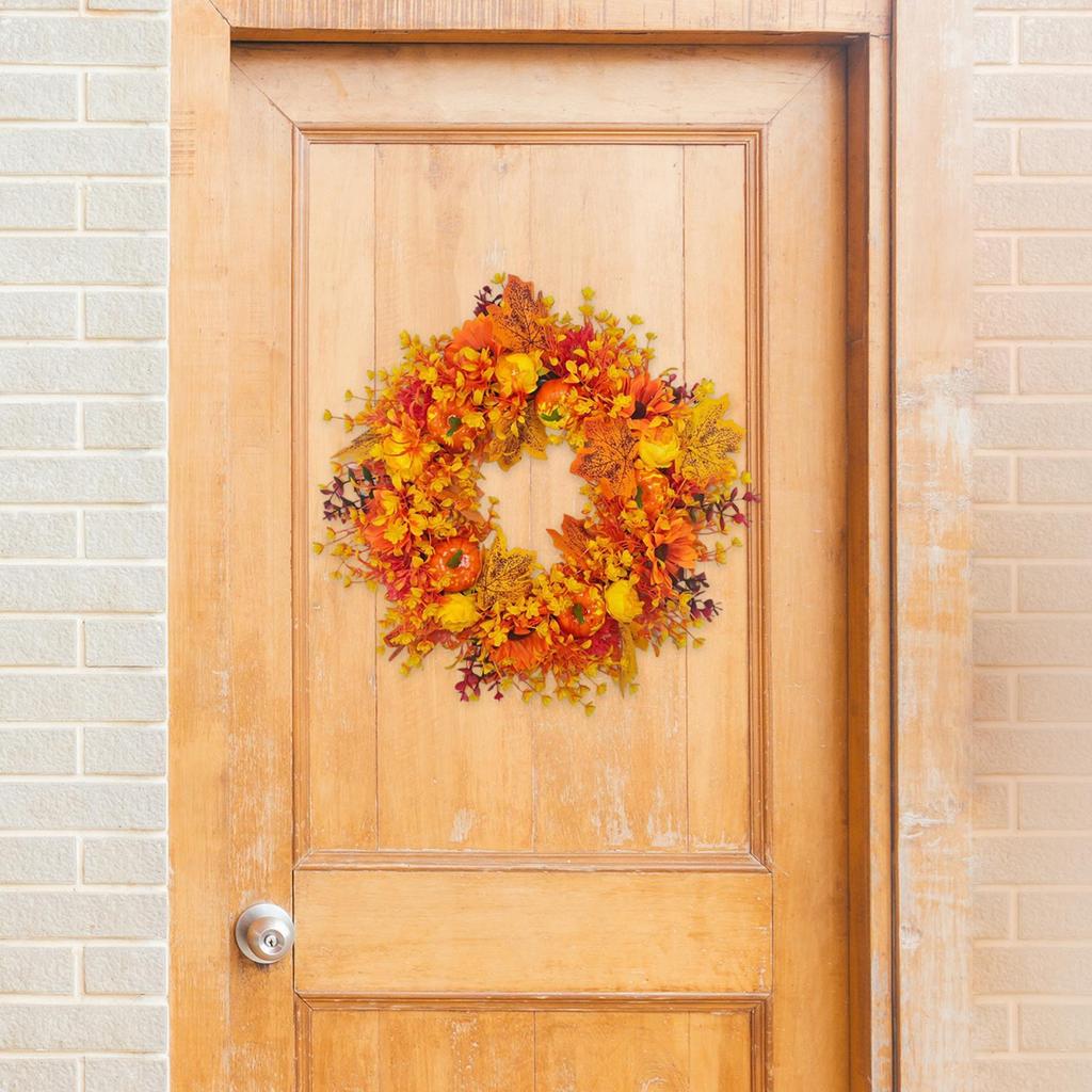 20" Halloween Wreath Decor Gifts Garland for Indoor Outdoor Porches Bedrooms