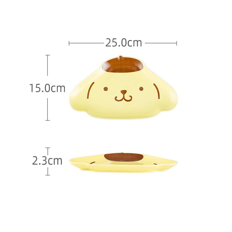 For Sanrio Dinner Plate Irregular Cartoon Bread/Dessert Plates Cute Kuromi Shaped Saucer for Children Home Tableware for Gifts