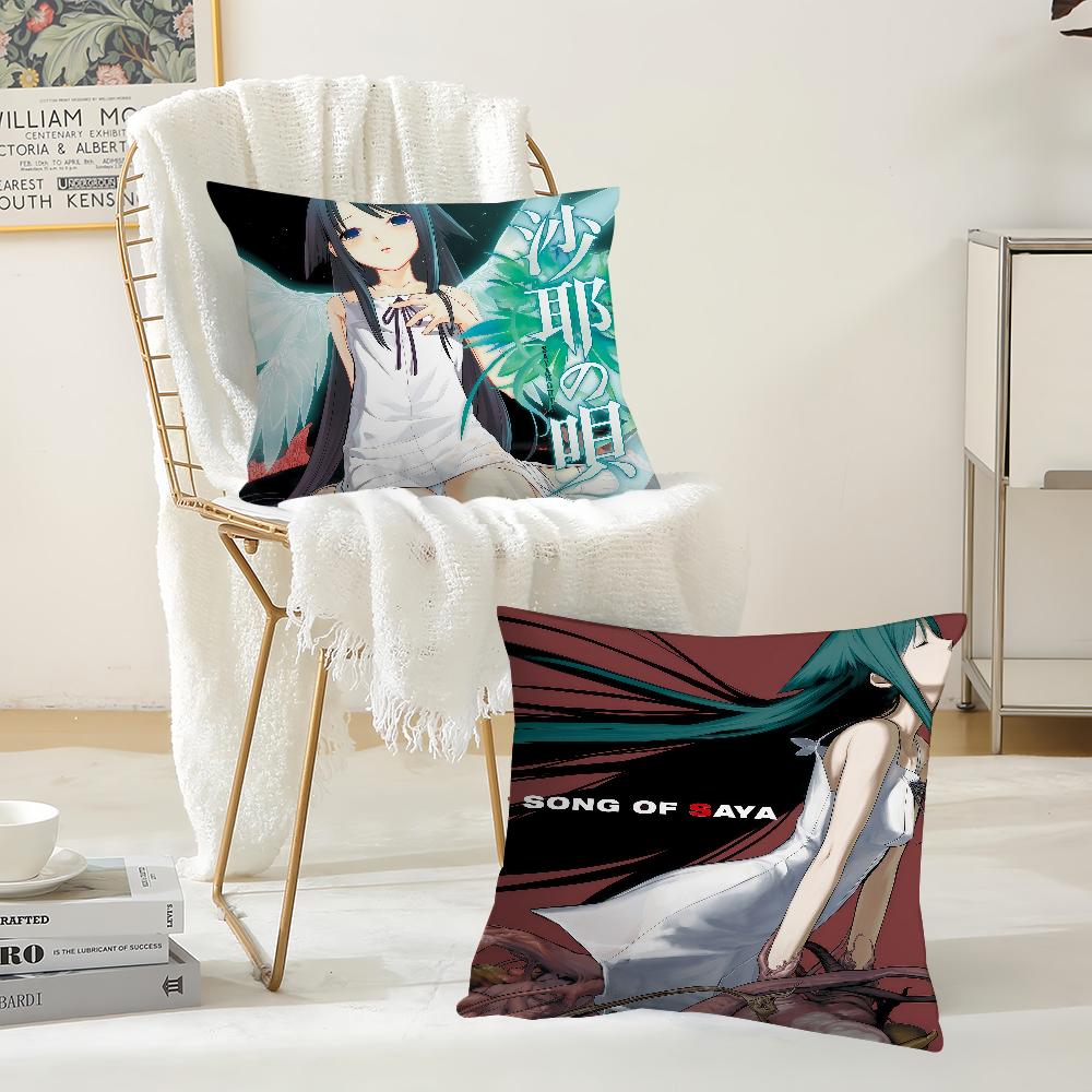 Game Saya No Uta The Song Of Saya Pillow Case Suitable For Bedrooms Living Rooms Cars Home Decoration