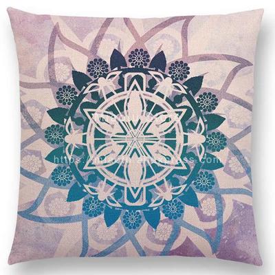 Nuova Sognante Sole Luna Stelle Colorato Loto Eternità Mandala Splendido Disegno Floreale Stampe Copricuscino Federa