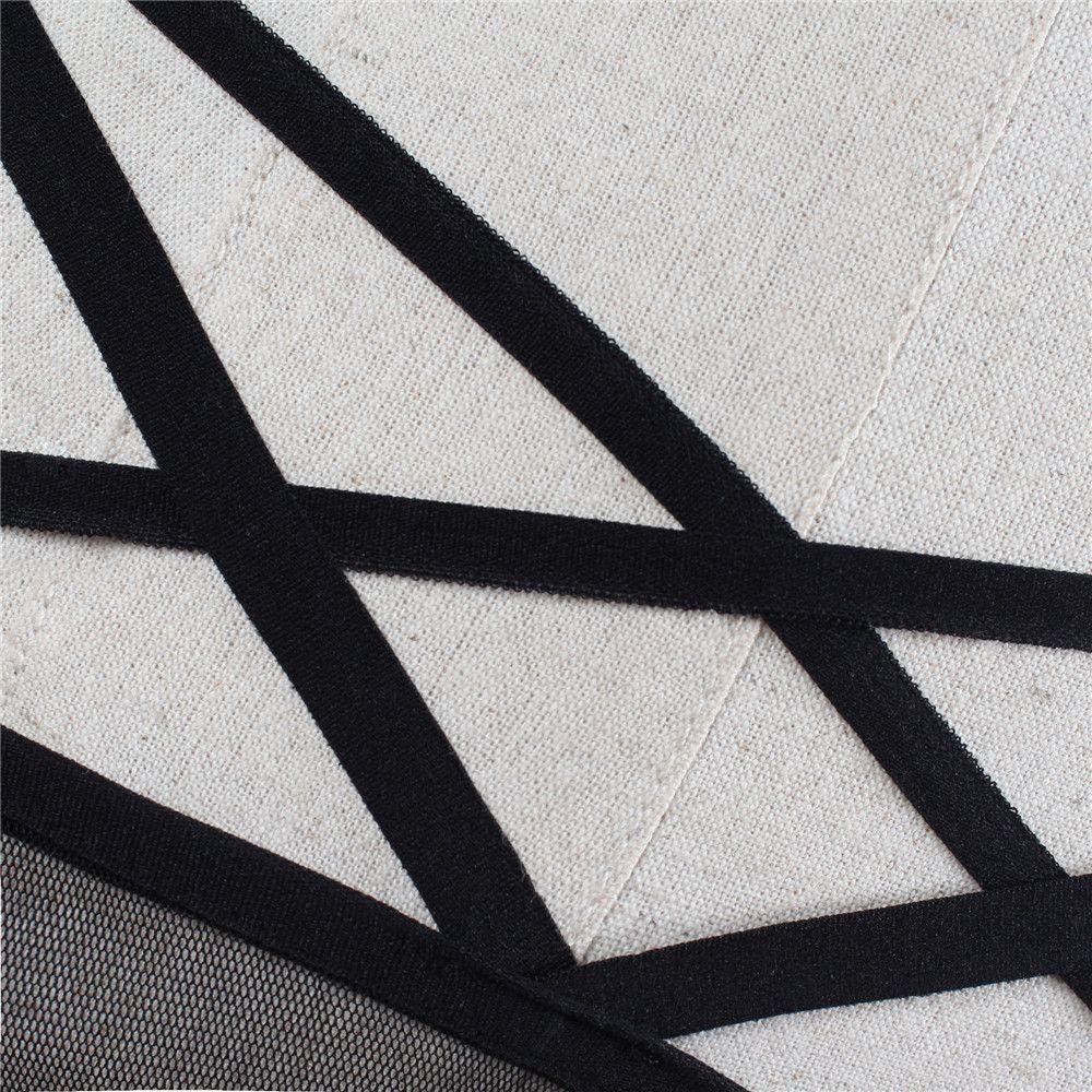 Women Bandage Sheer Thongs Underwear Elastic Straps Sexy Lace Panties Transparent G-string