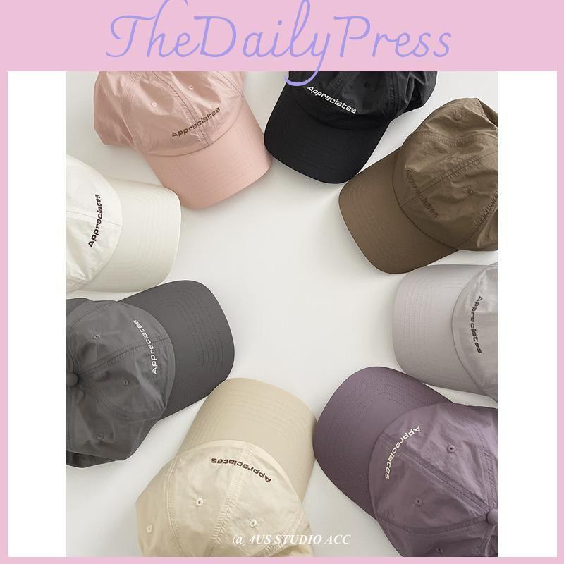 Embroidery Letter Polyester Baseball Hat For Casual Style And Sun Protection