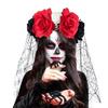 Lace Veil Halloween Veil Headband Halloween Costume Party Headpiece  Hair Accessories