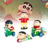Adorable Crayon Shinchan Pvc Figurine Set Cute Cartoon Blind Box Collection