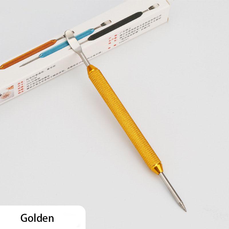 Kaffepenn i rustfritt stål med blomstermønster, gravert pinne, cappuccino, latte, kaffedekorativ kunstpenn, fancy kaféverktøy