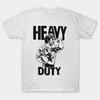 Mike Mentzer Estampa de logo padrão Heavy duty Tendência da moda Street wear Camiseta de manga curta unissex