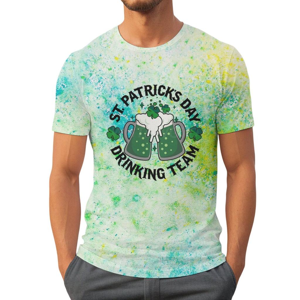 St Patricks Day Drinking Team Tshirt Funny Irish Drinking Team Unisex Tshirts Happy Go Lucky Green Beer Unisexs Clothes