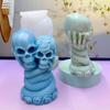 Skull Rose Snake Silicone Candle Molds For Making Candle Soap Chocolate Halloween Home Decoration Epoxy Resin Project