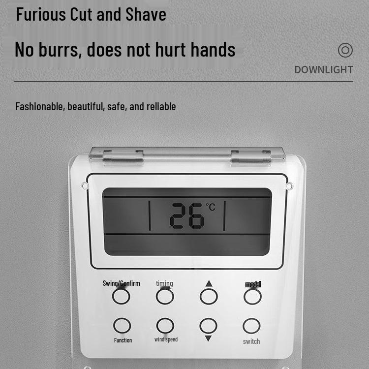 Childproof Waterproof Thermostat Touch Switch Cover for Air Conditioner