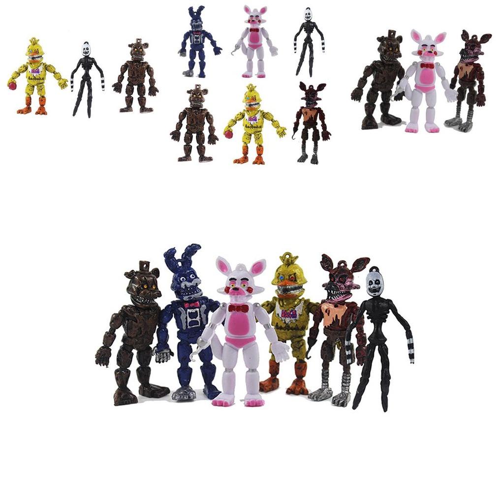 New Arrival 6pcs Fnaf Five Nights At Freddy's Miniature Game Collection