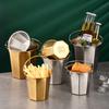 304 Stainless Steel Mini Ice Bucket Bar KTV Snack Bucket French Fry Bucket Household Kitchen Storage
