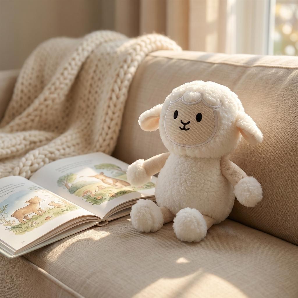 Plush Sheep Stuffed Animal Soft Fabric Toy Small Size 13cm Lightweight and Portable Plush Toy for Kids and Collectors