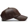 New Fashion Winter Unisex PU Leather Baseball Cap Outdoor Windproof Cold Protection Trucker Hats Street Personality Hip Hop Caps